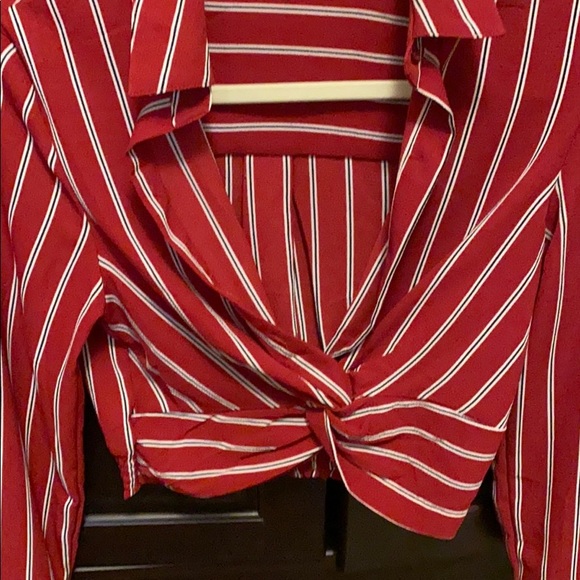 Striped cropped Blouse - Picture 2 of 8